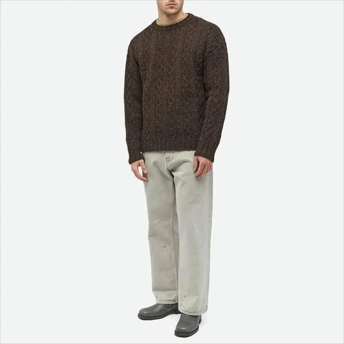 Our Legacy Textured Cable Knit Sweater