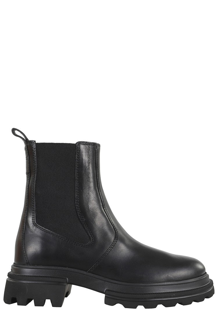 Hogan H674 Ankle Boot With Elastic Inserts