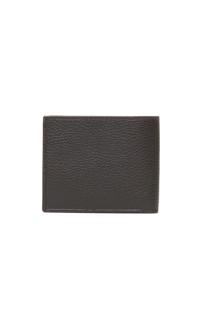 Orciani Leather Wallet With Contrasting Interior