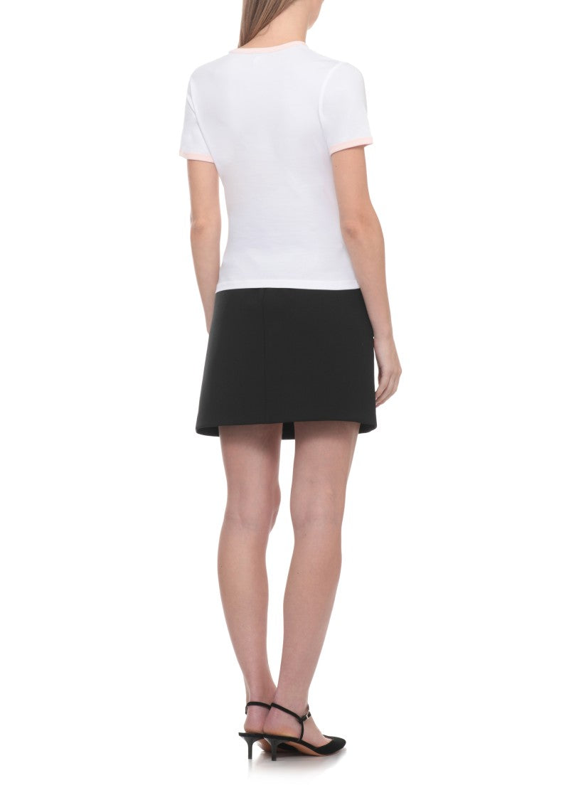 Casablanca White Pima Casaway Print T-Shirt