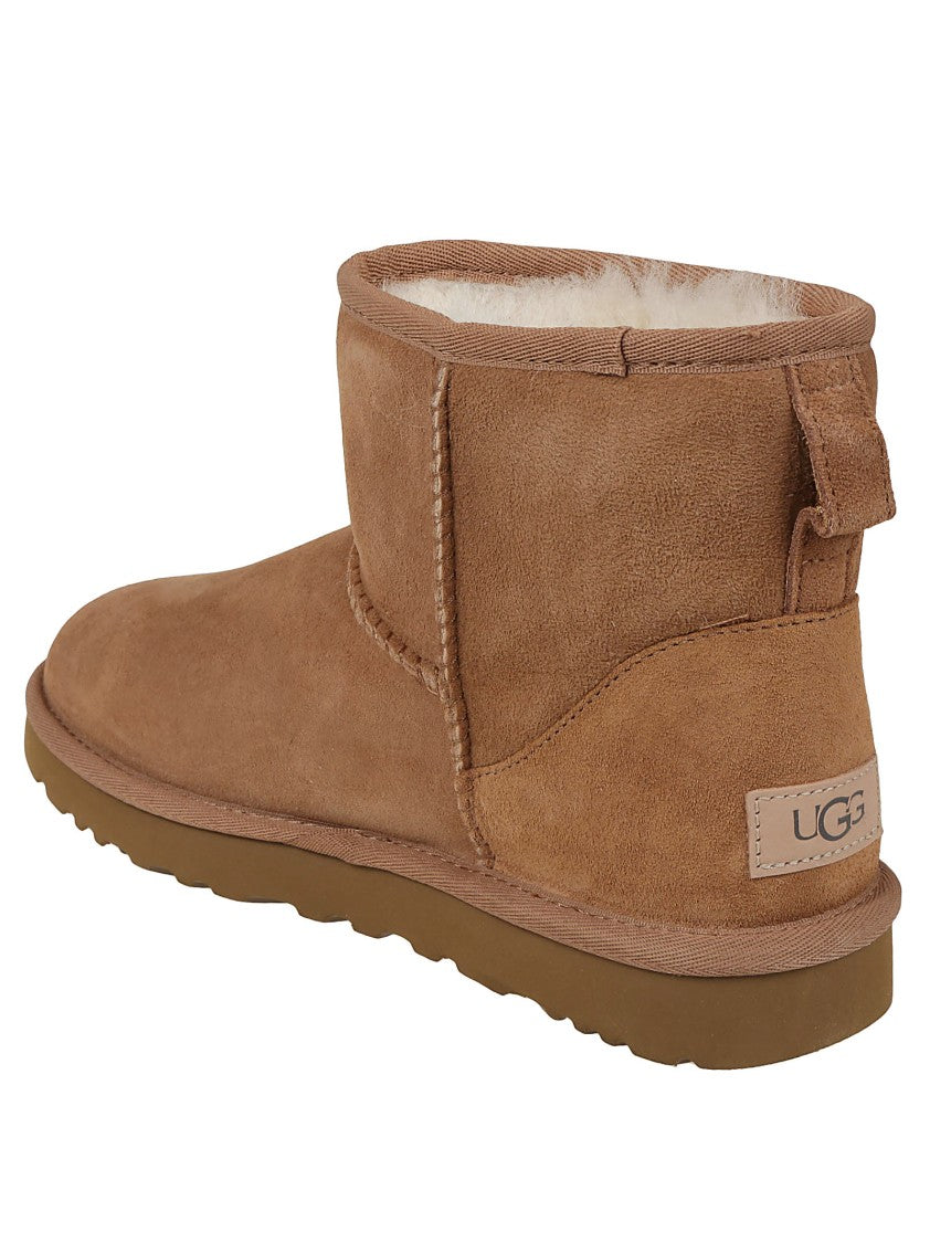 Ugg Brown W Classic Mini Ii Suede Boots