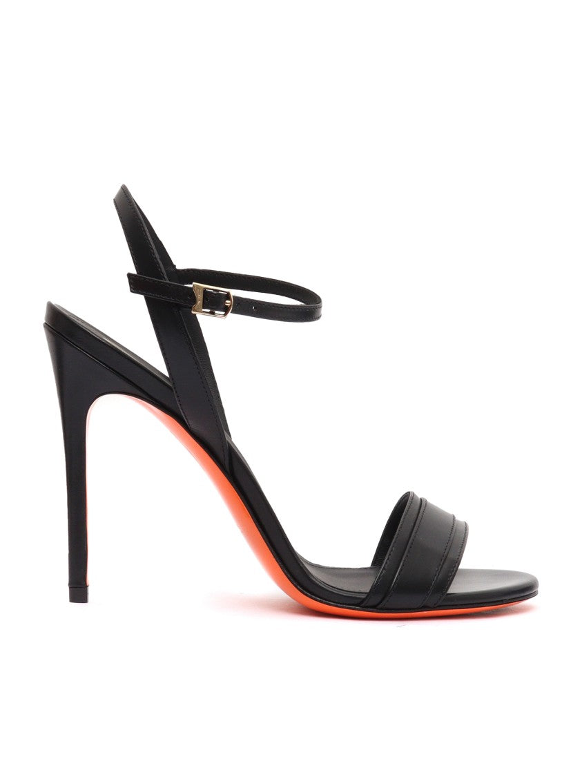 Santoni High Sandals With Slender Heel And Straps