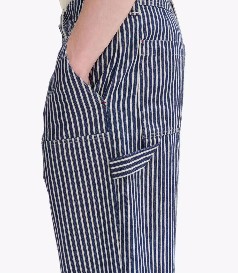 A.P.C. Unisex Carpenter Jeans With Heavyweight Striped Cotton Fabric