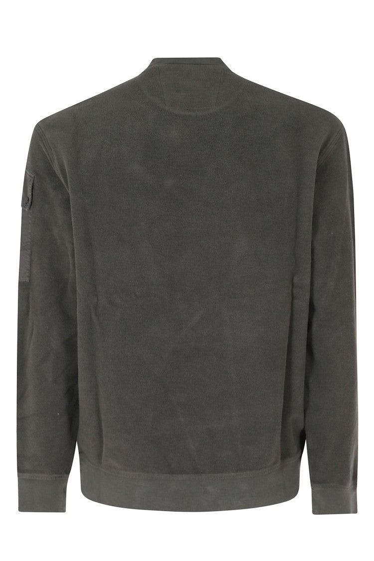 C.P. Company Raven Diagonal Fleece Crew Neck Sweatshirt