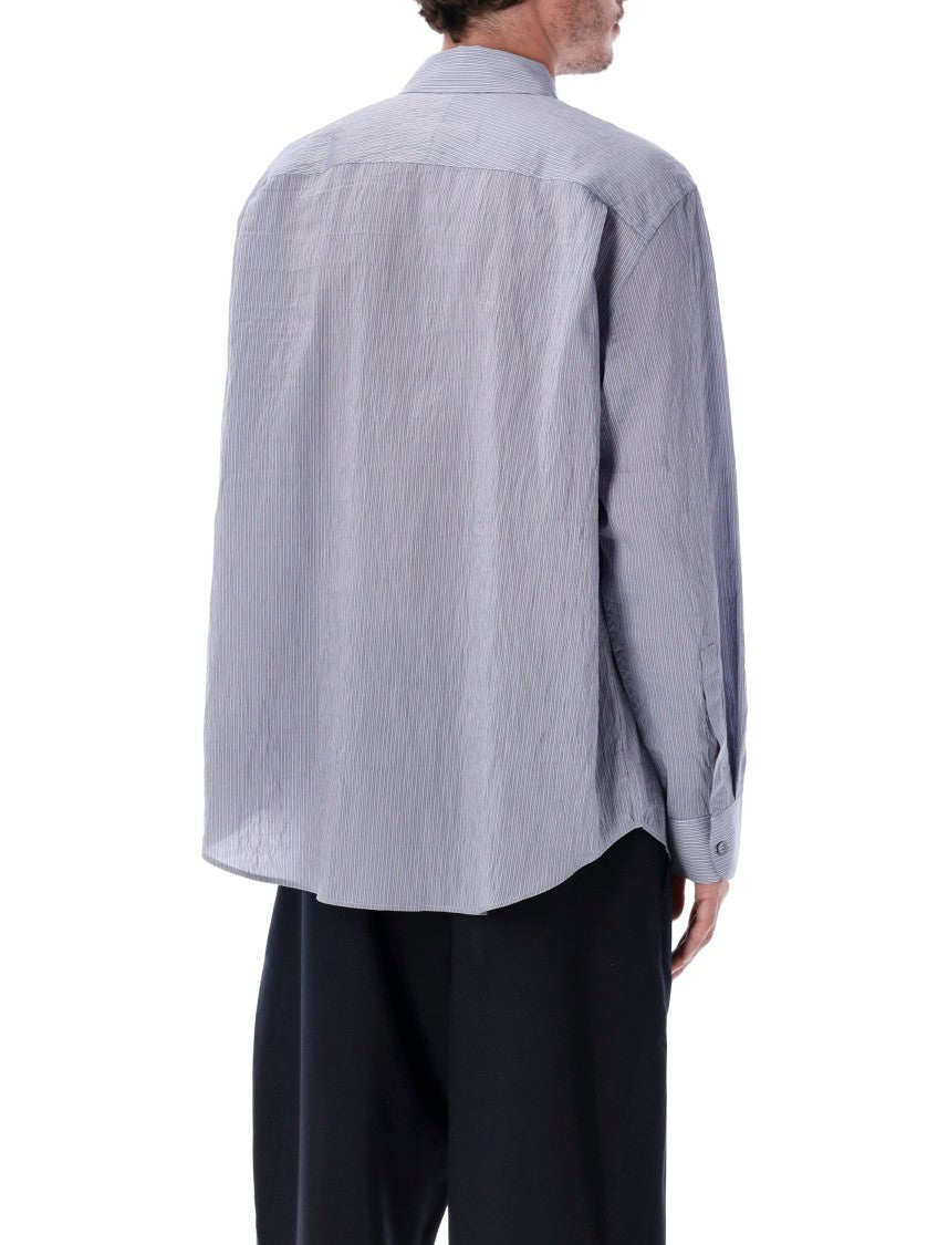 Studio Nicholson View Lilac Striped Lyocell Shirt