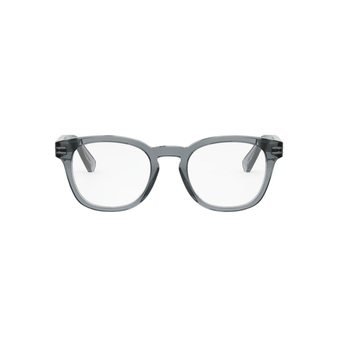 Bulgari Translucent Grey Square Eyeglasses