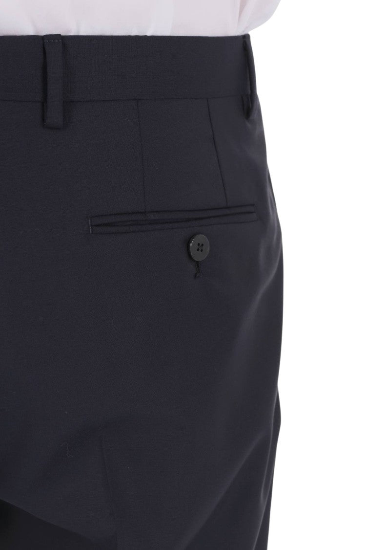 Caruso Blue Miura Double-Breasted Wool Suit