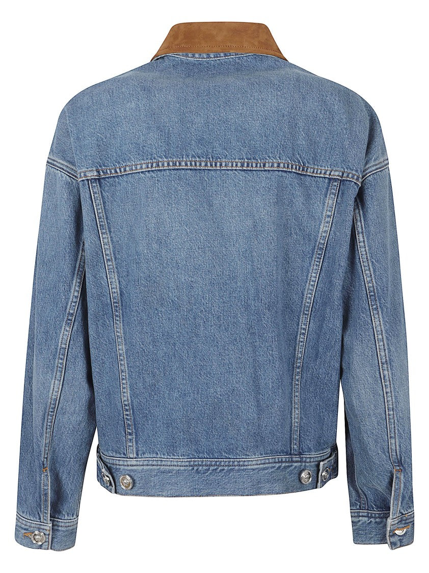 Versace Medium Blue Denim Trucker Jacket