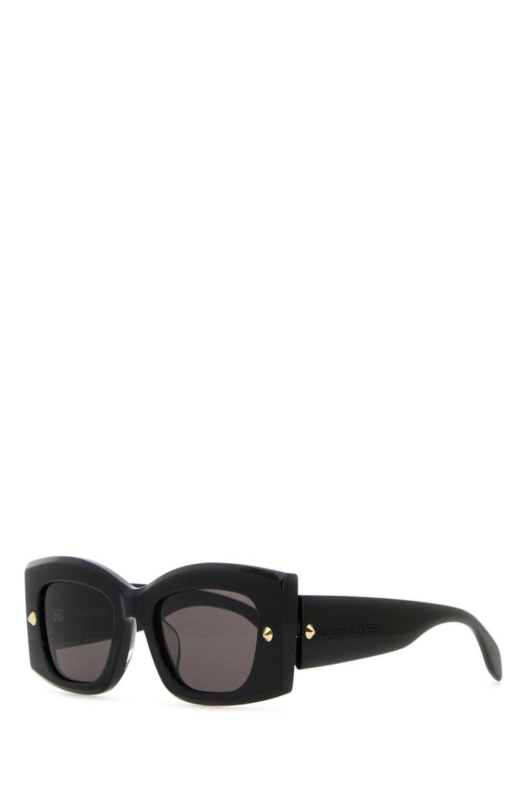 Alexander Mcqueen Black Acetate Sunglasses