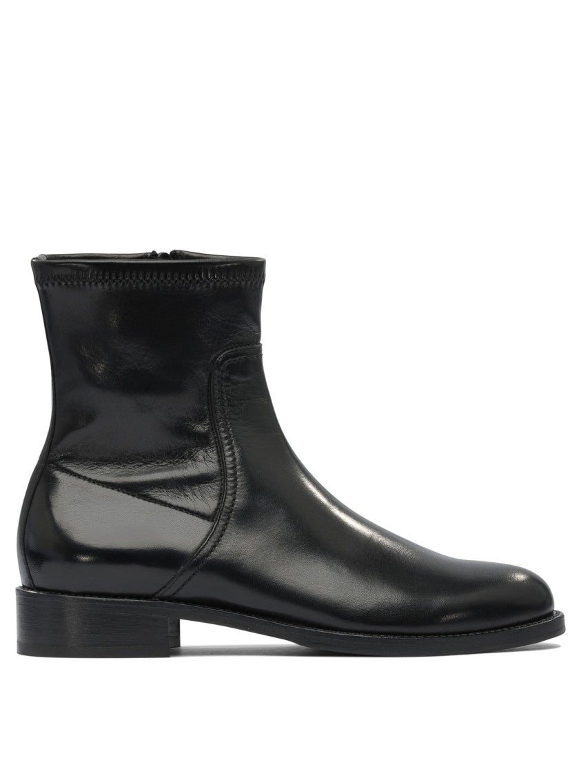Maretto Polished Leather Ankle Boots
