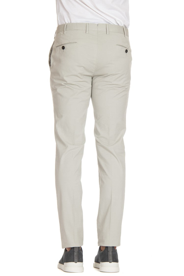Pt Torino Super Slim Fit Cotton Gabardine Trousers