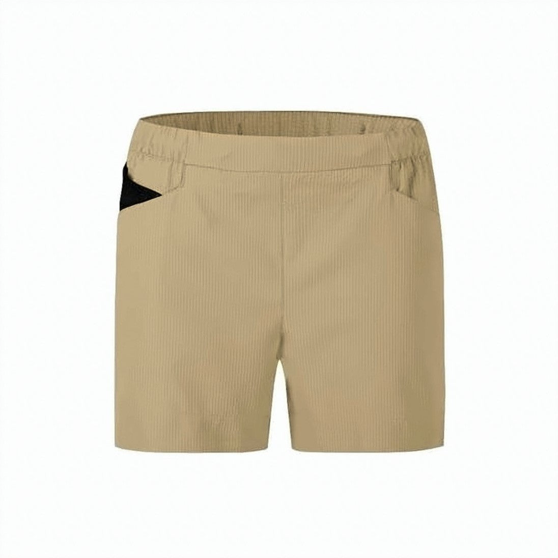 Montura Mid-Thigh Length Brown Shorts With Ribbed Texture