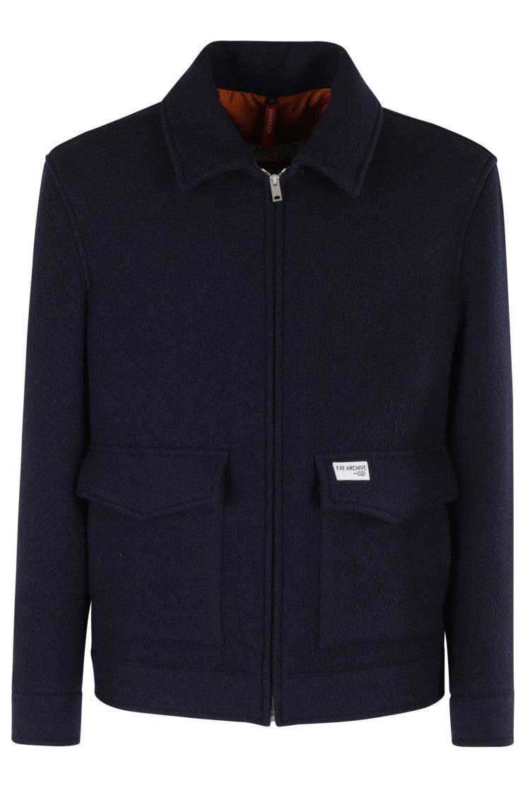 Fay Archive Plush Trucker Jacket