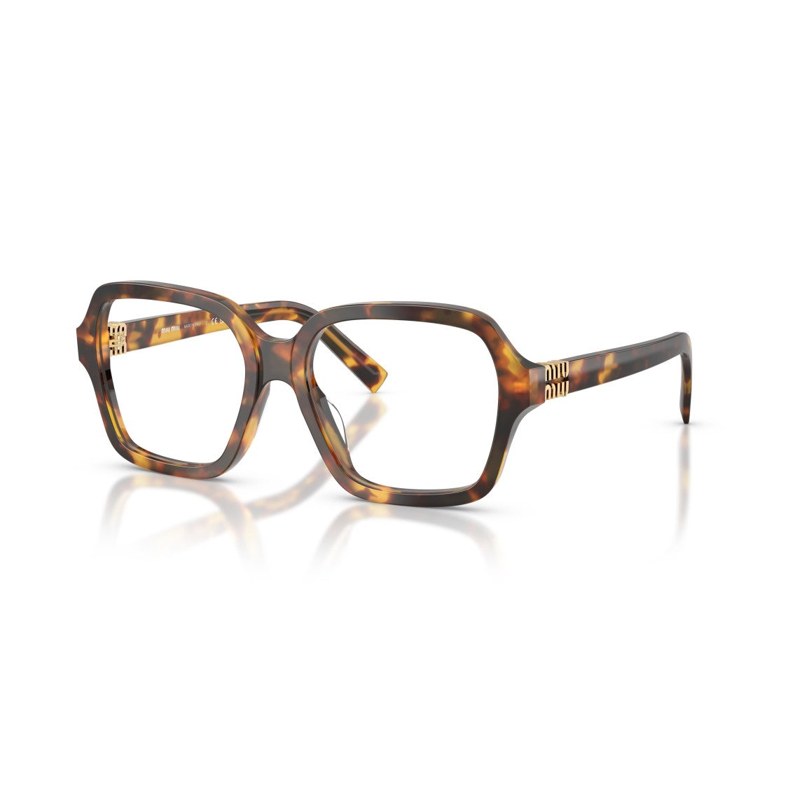 Miu Miu 0Mu 03Yv Oversized Tortoiseshell Square Sunglasses