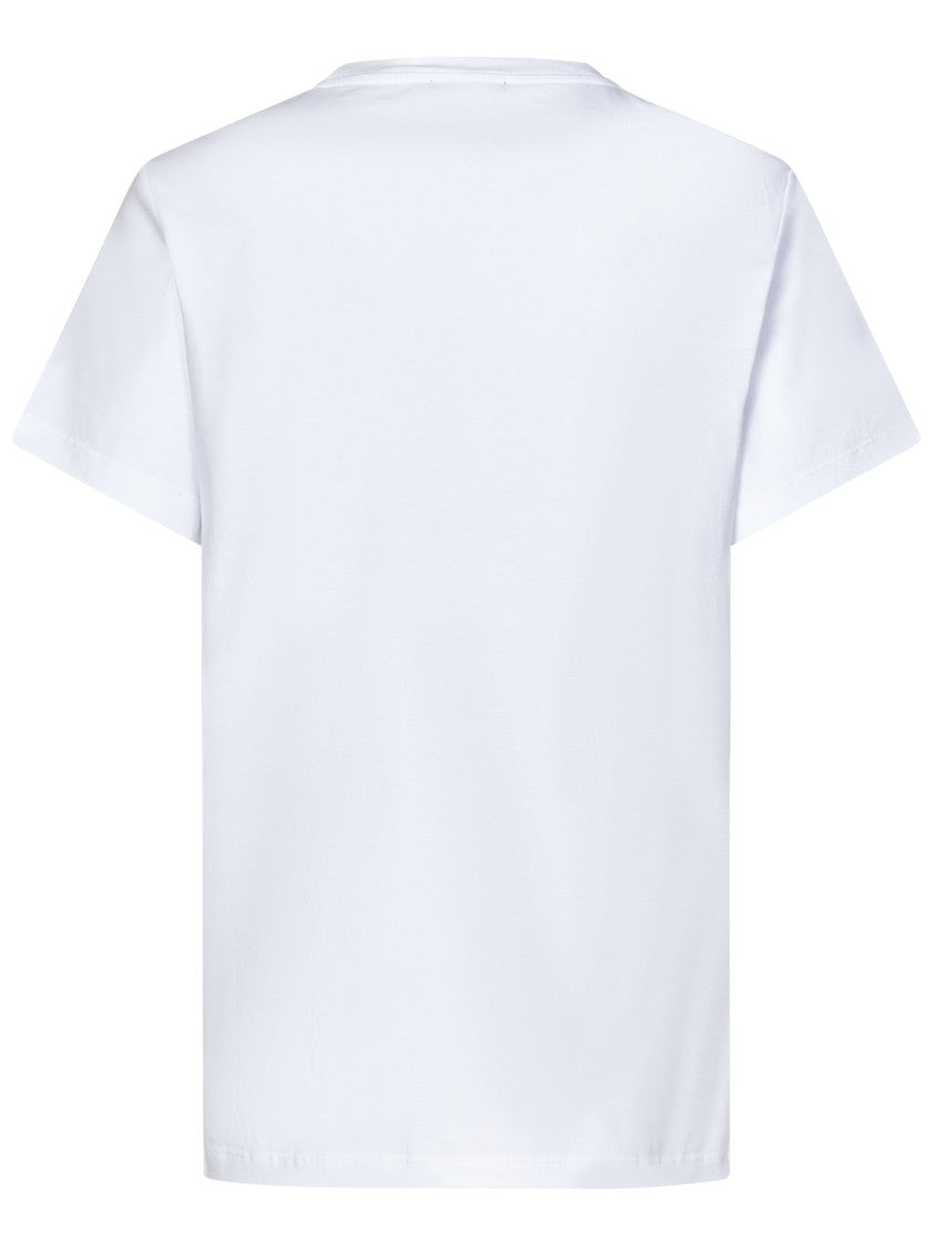 Balmain White Cotton Jersey T-Shirt With Couture Label