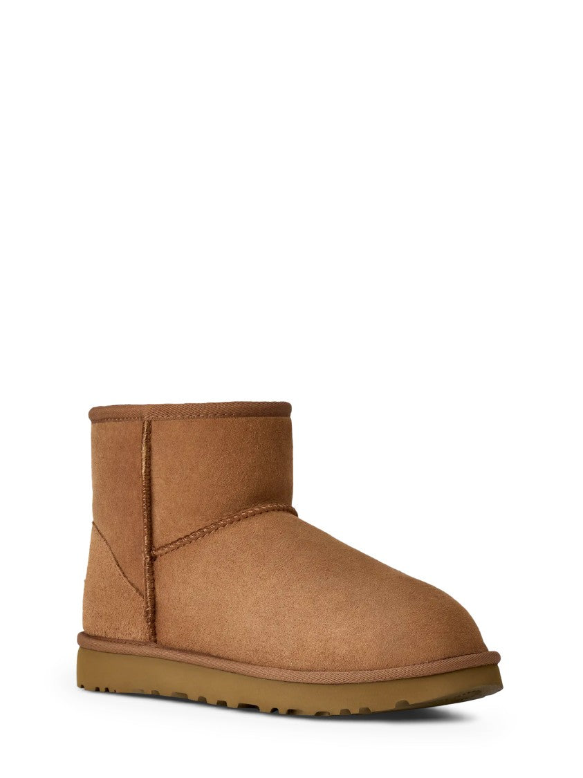 Ugg Ankle-High Suede Boots With Plush Twinface Lining