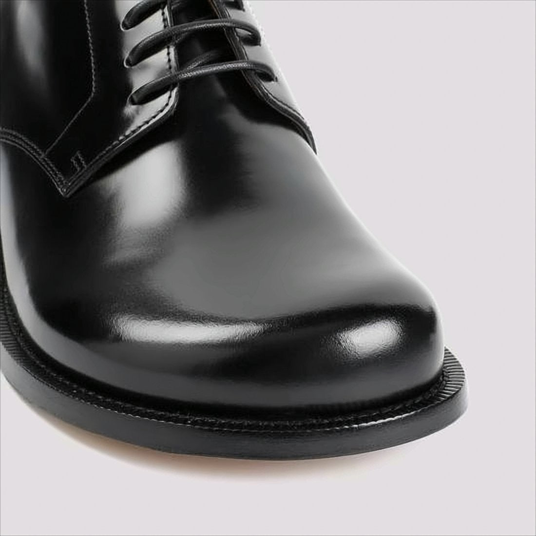 Loewe Polished Leather Lace-Up Dress Shoes