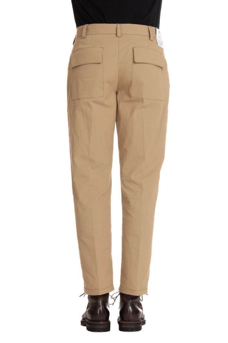 Pt Torino Winter Poplin Trousers The Writer Line