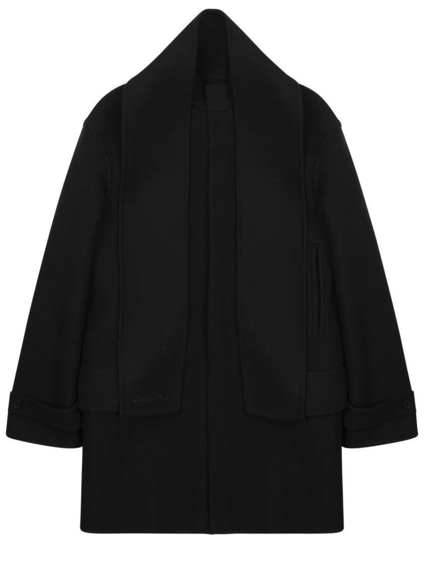 Dior Short Structured Wool-Blend Coat