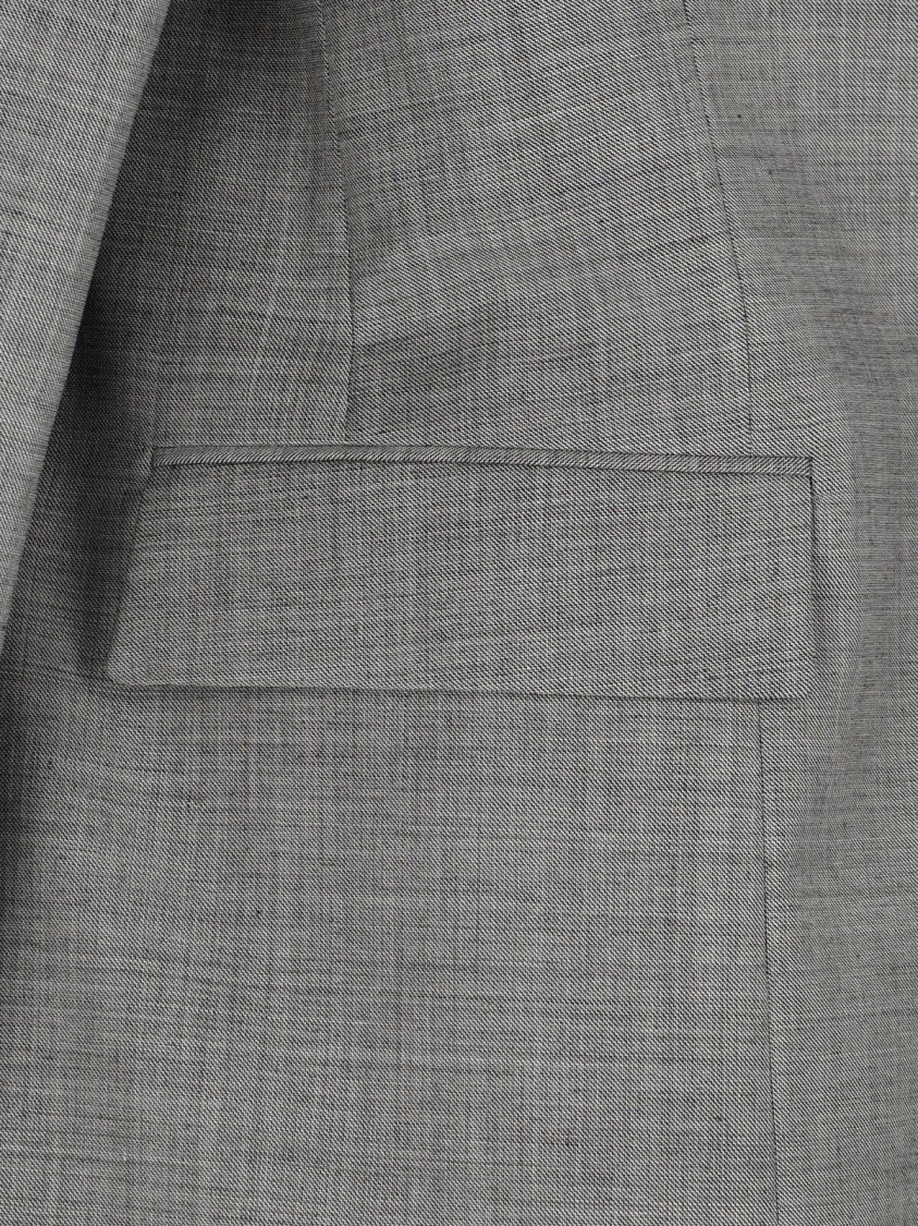 Prada Double-Breasted Blazer – Grey