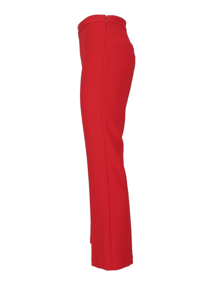 Elisabetta Franchi Cropped Straight-Leg Pants With Tailored Finish