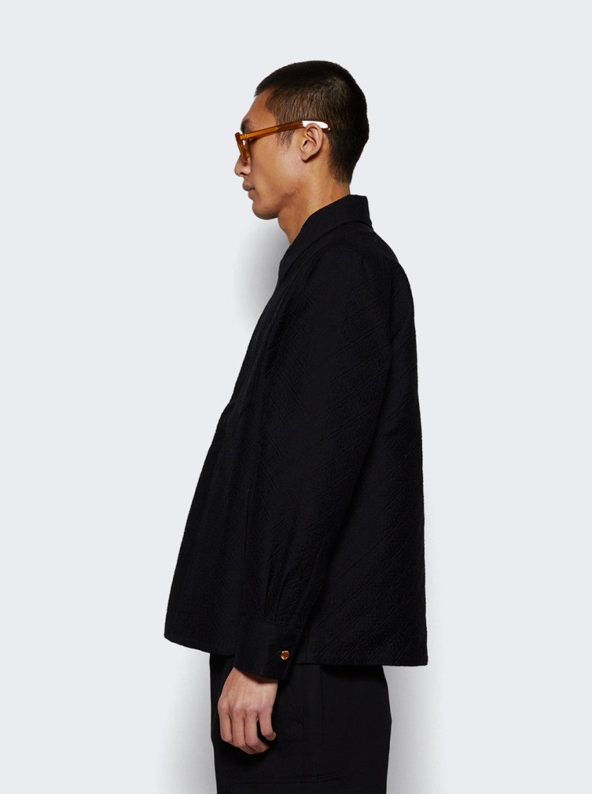 Casablanca Jacquard Shacket Black
