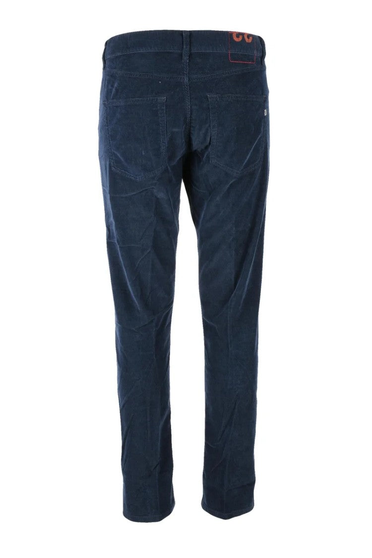 Dondup Icon Velvet Trousers - Blue