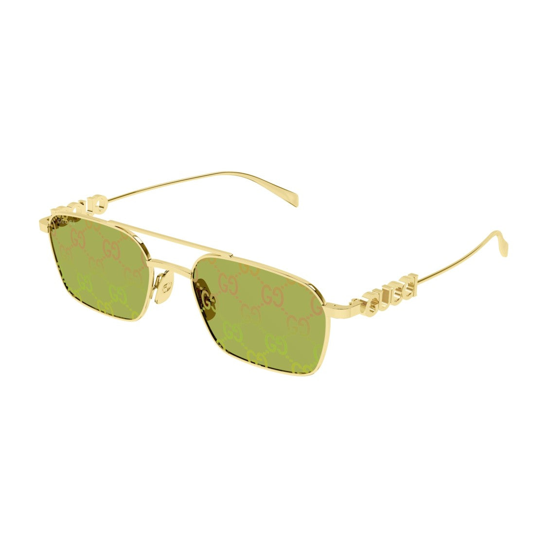 Gucci Gg1804s Rectangular Metal Sunglasses