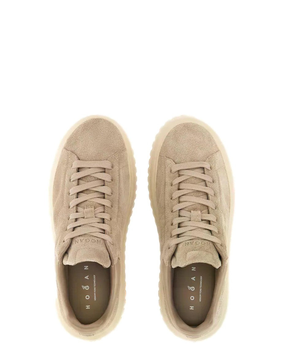 Hogan Low-Top Suede Chunky Platform Sneakers