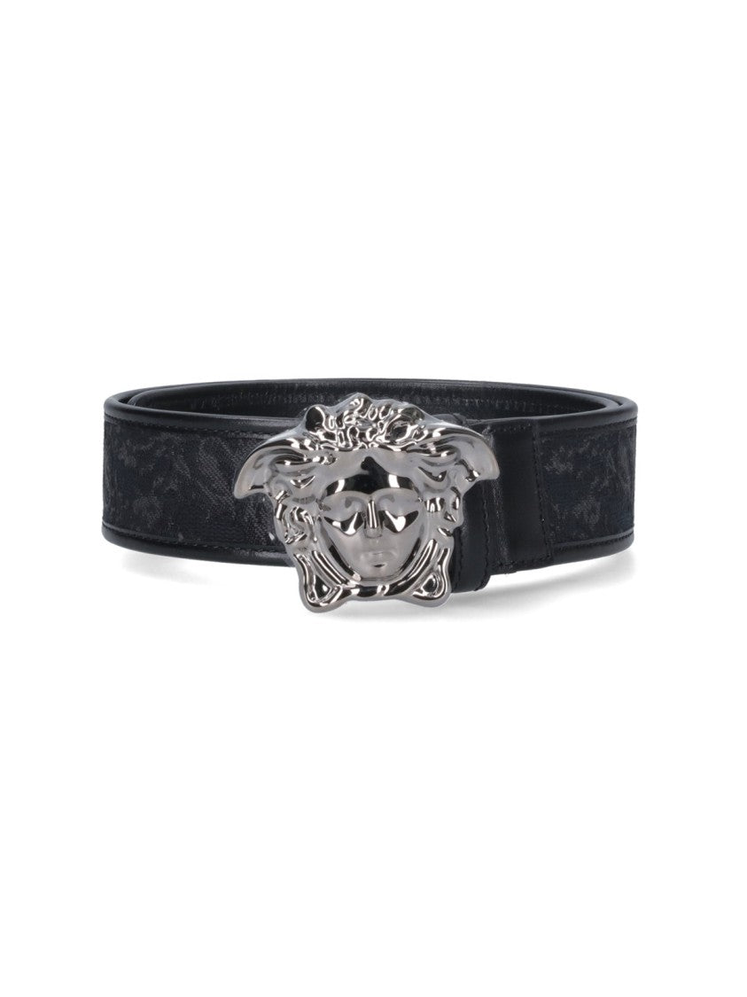 Versace "La Medusa" Belt – Black