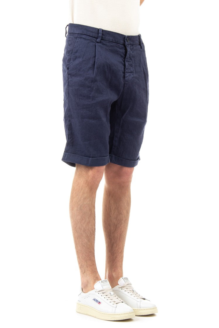 Mason's Amalfi Lightweight Linen-Cotton Shorts