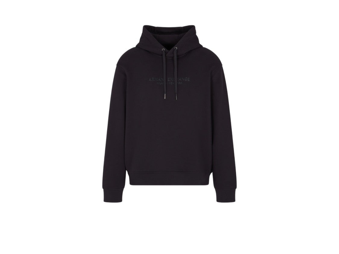 Armani Exchange Hooded Sweatshirt Adjustable Drawstring Lettering