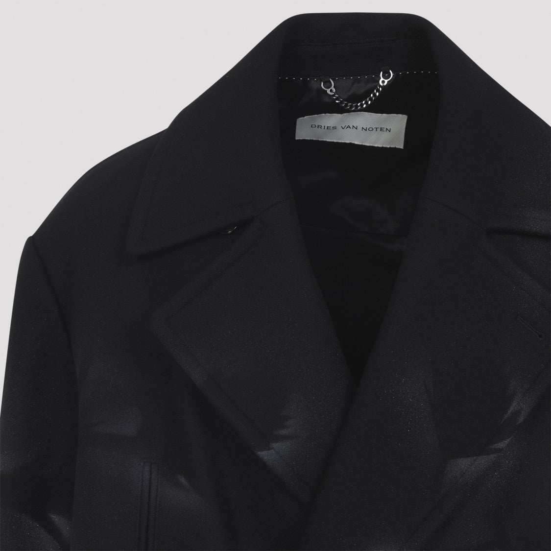 Dries Van Noten Long Tailored Coat With Double-Breasted Front