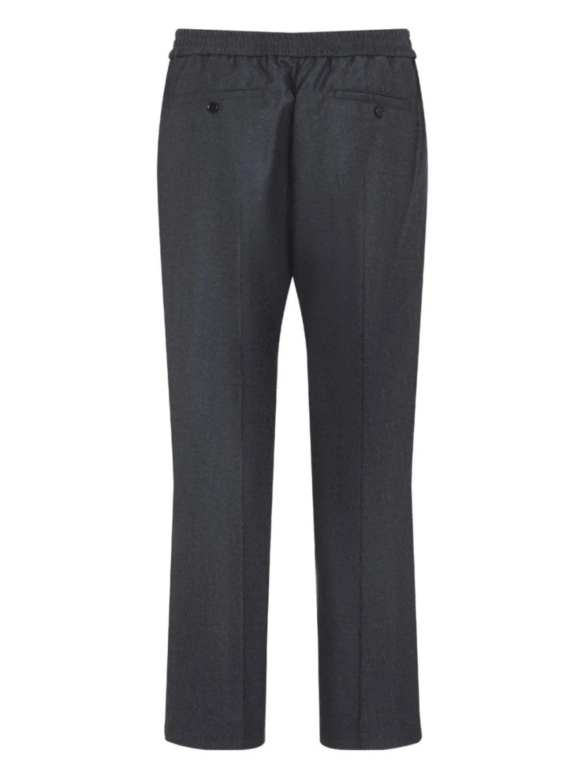 Ami Elasticated-Waist Wool Trousers