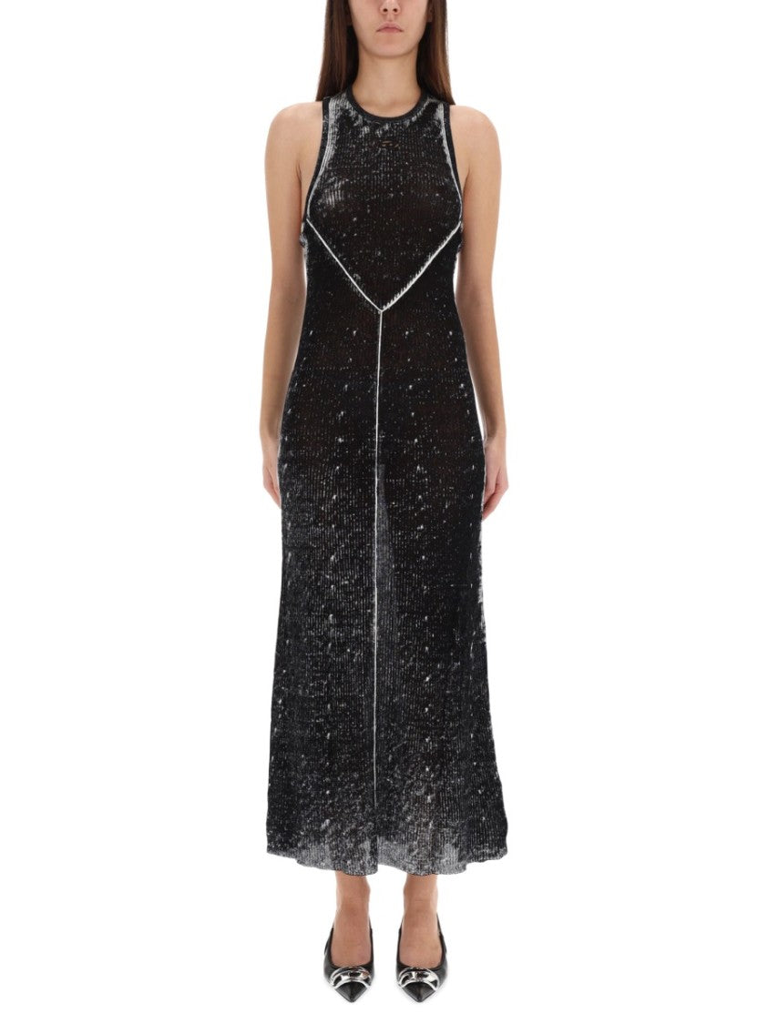 Diesel M-Rab Racerback Textured Midi Dress