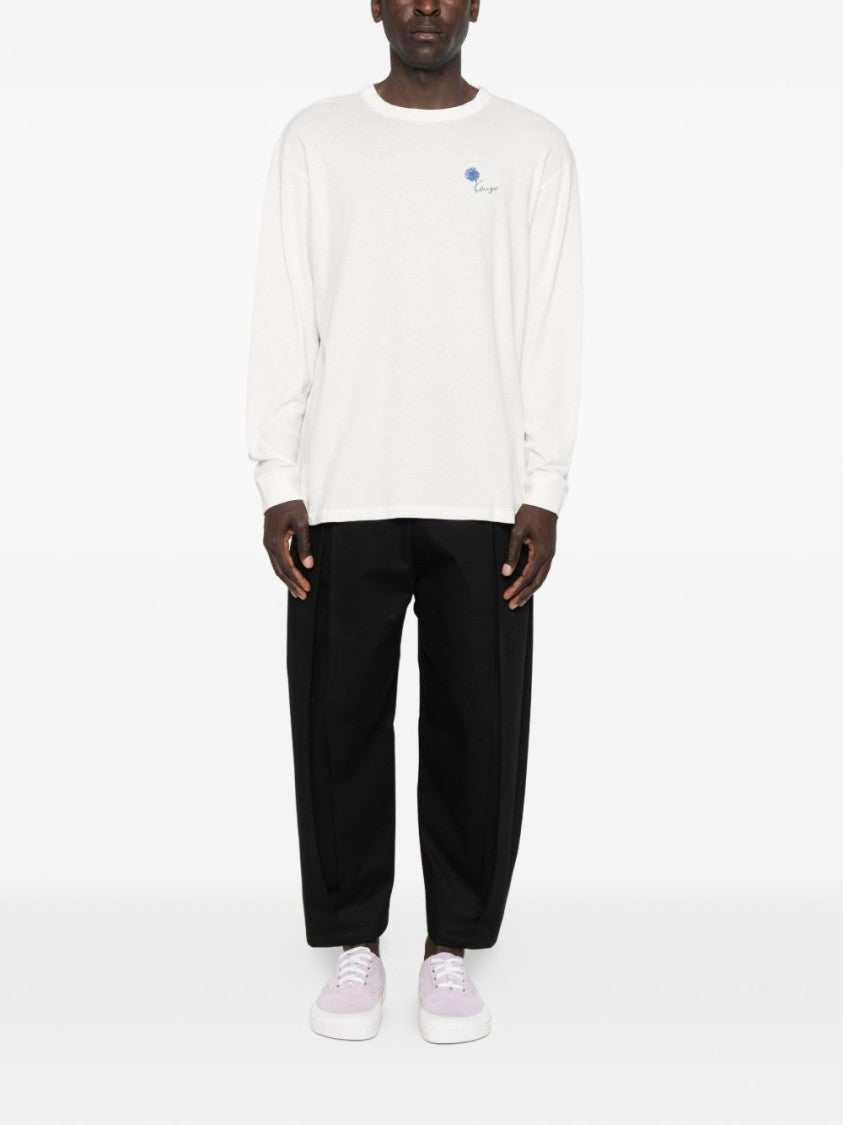 Kenzo Graphic Print Crew Neck Cotton T-Shirt
