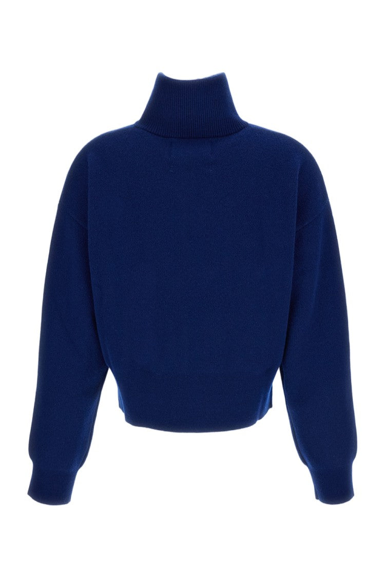 Extreme Cashmere Blue Cashmere N.385 Zip Cardigan