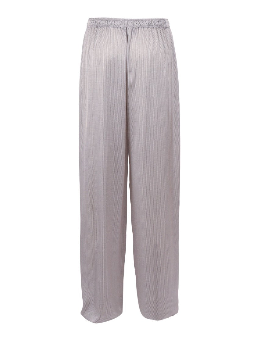 Emporio Armani Elastic Waist Textured Straight-Leg Pants