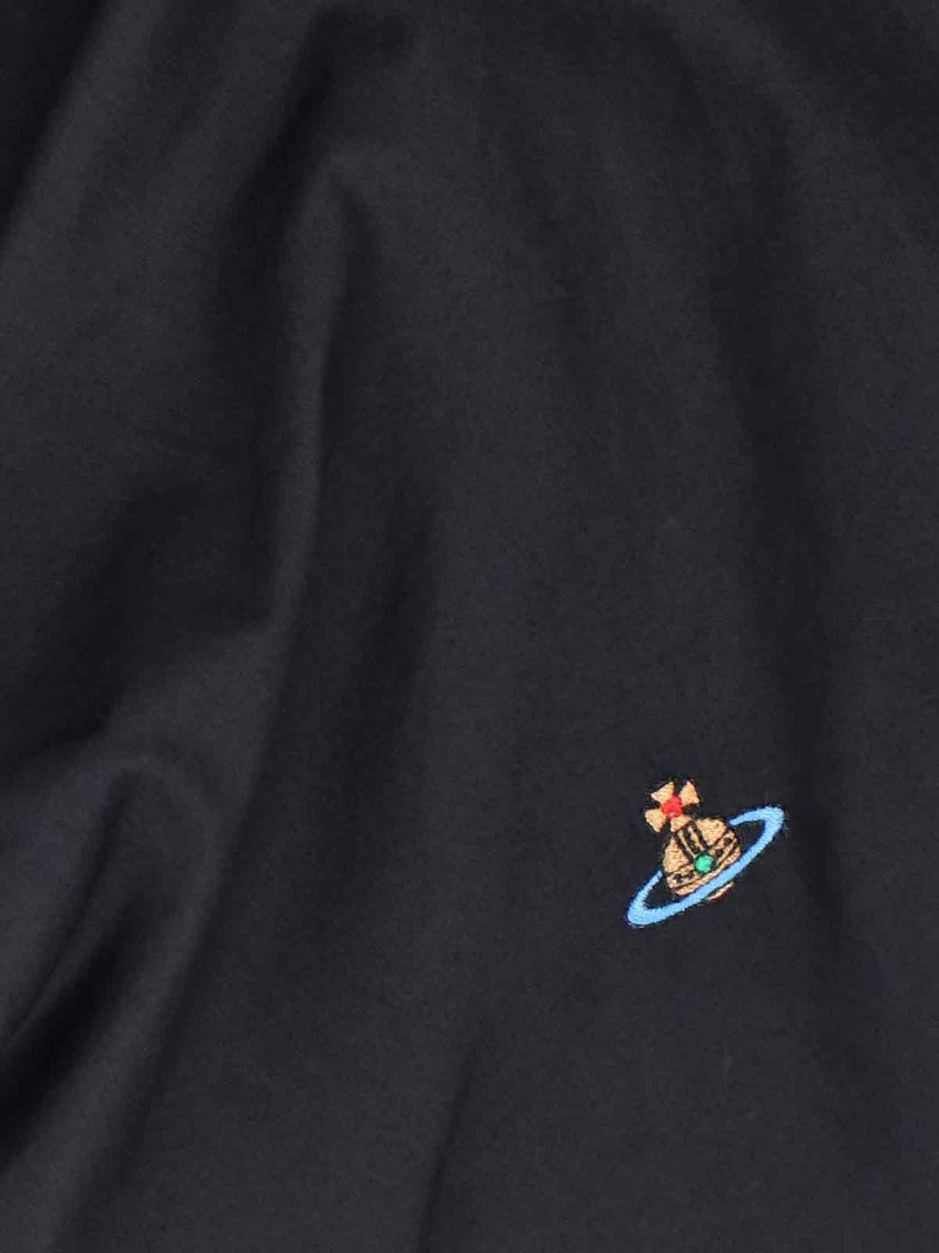 Vivienne Westwood Puffed Sleeve Black Organic Cotton Top