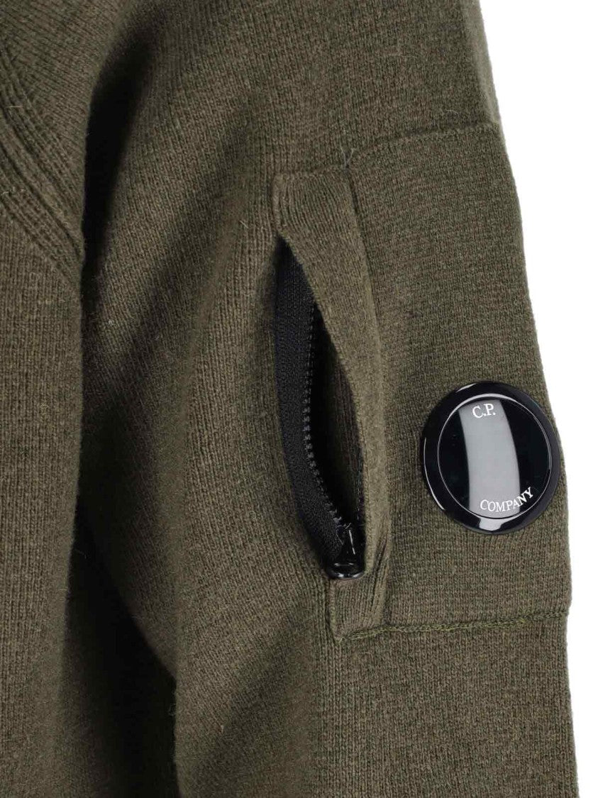 C.P. Company Classic Knit Sweater In Rich Green Hue
