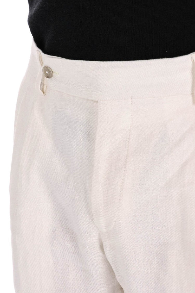 Barba Firenze Cotton-Linen Trousers