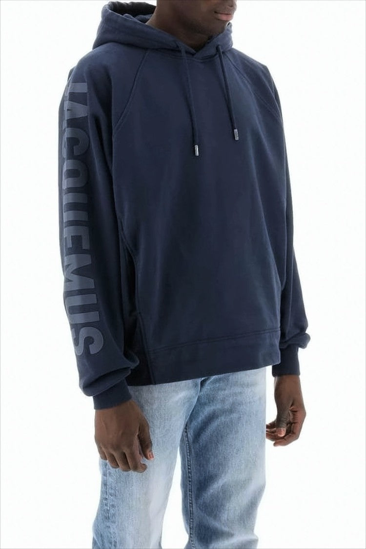 Jacquemus Relaxed Fit Cropped Hoodie With Raglan Sleeves