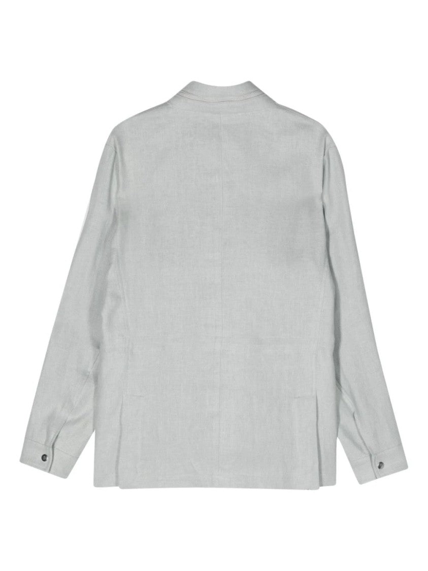 Eleventy Four-Pockets Linen Jacket