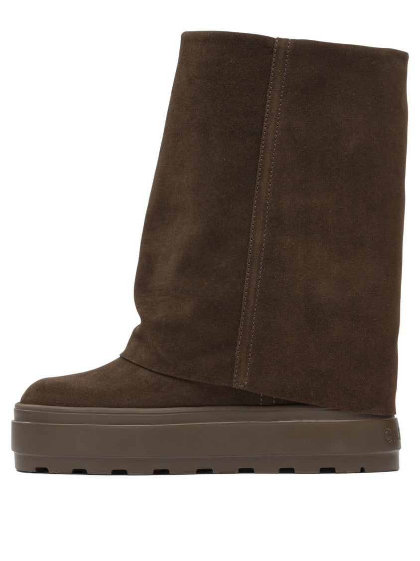 Casadei Slouchy Suede Ankle Boots