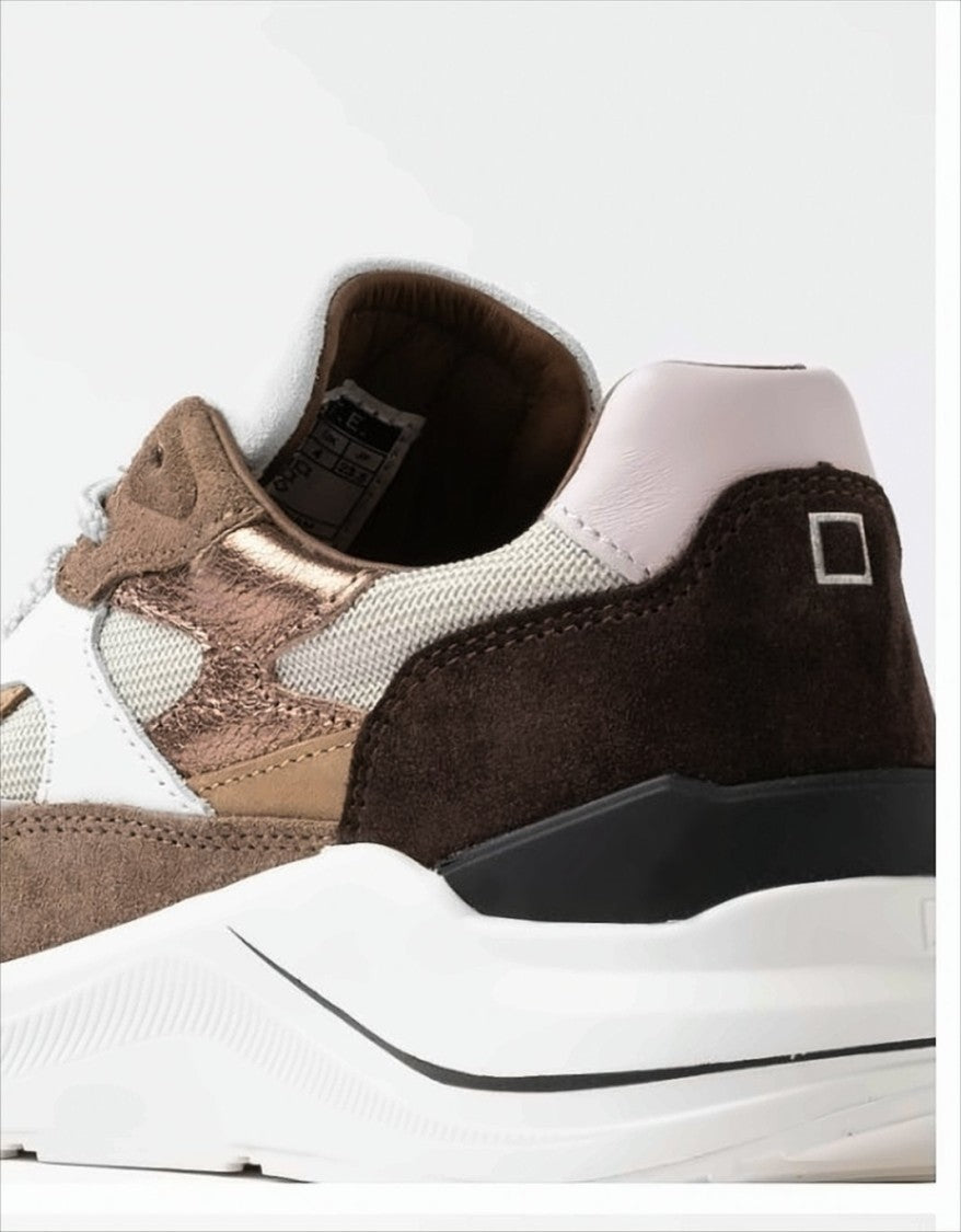 D.A.T.E Fuga Dragon Sneakers With Bronze Accents