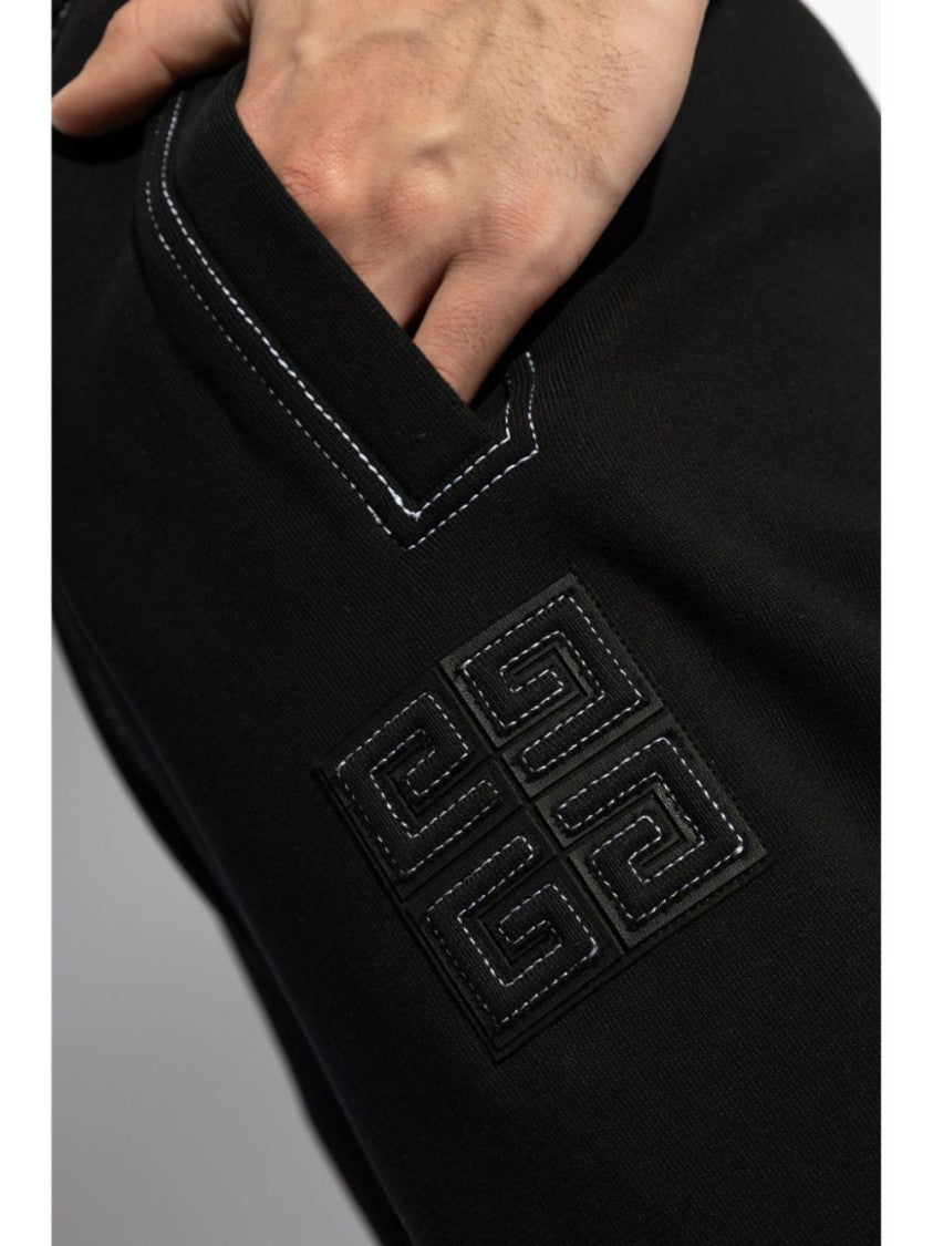 Givenchy Black High Waisted 4G Motif Trousers
