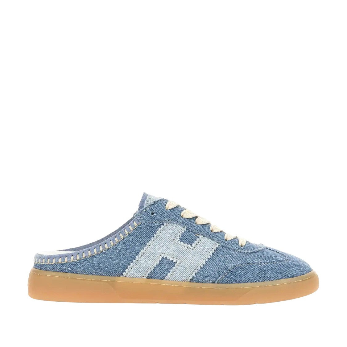 Hogan Denim Cool Sabot Cotton Sneakers