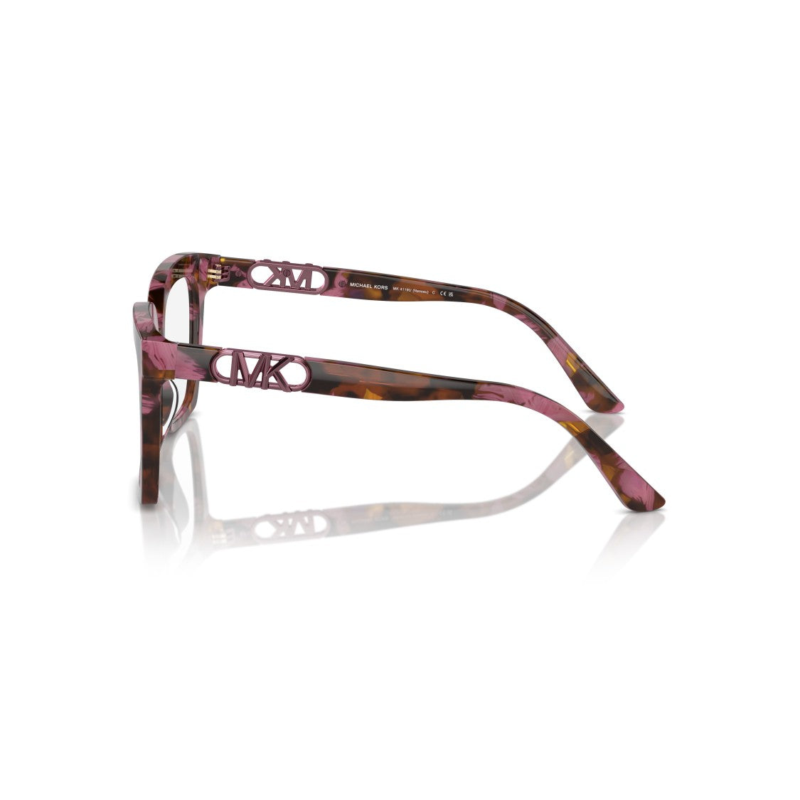 Michael Kors 0Mk4119u Oversized Square Frame Sunglasses With Marbled Pattern