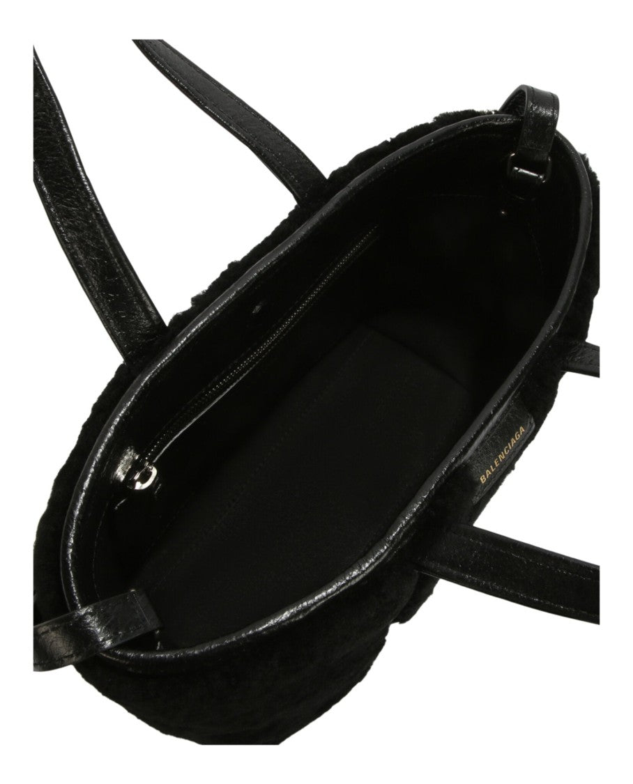 Balenciaga Barbes East West Shearling Shopper Bag