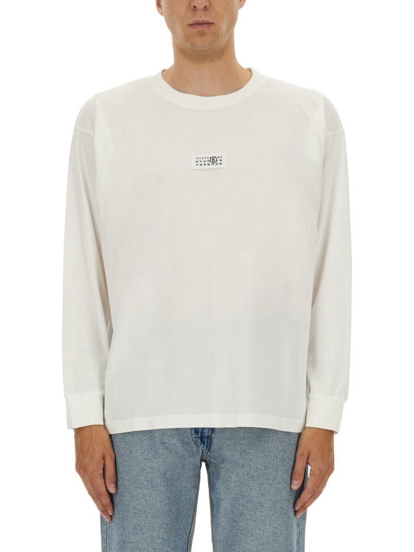 Mm6 By Maison Margiela Relaxed Fit Long-Sleeved T-Shirt With Minimalist Design